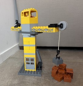 LEGO Duplo Large Construction Site LOT From Set 4988 & More!  Bulldozers Crane