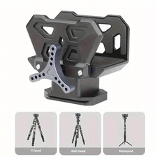 Aluminum Shooting Saddle Tripod Mount Tactical Clamp Outdoor Hunting Adapter