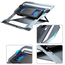 Laptop Cooling Stand Adjustable Height Angle 360 Rotation Base Semiconductor