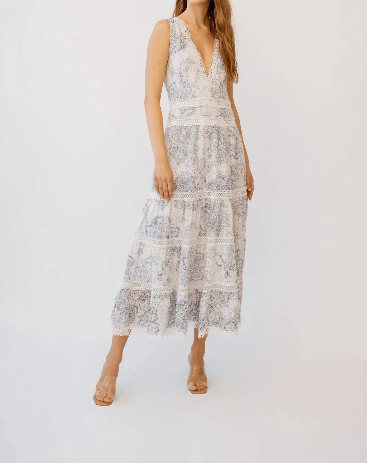 Guadalupe Design Naina V-Neck Long Dress Size S
Opens in a new window or tab