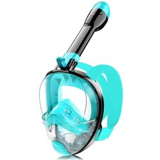 Full Face Snorkel Mask for Adults Teen, Snorkeling Gear with Detachable Camer...