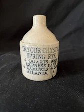 Crystal Springs Rye A Samuels Atlanta Ga Mini Jug Whiskey Pre Pro Distillers