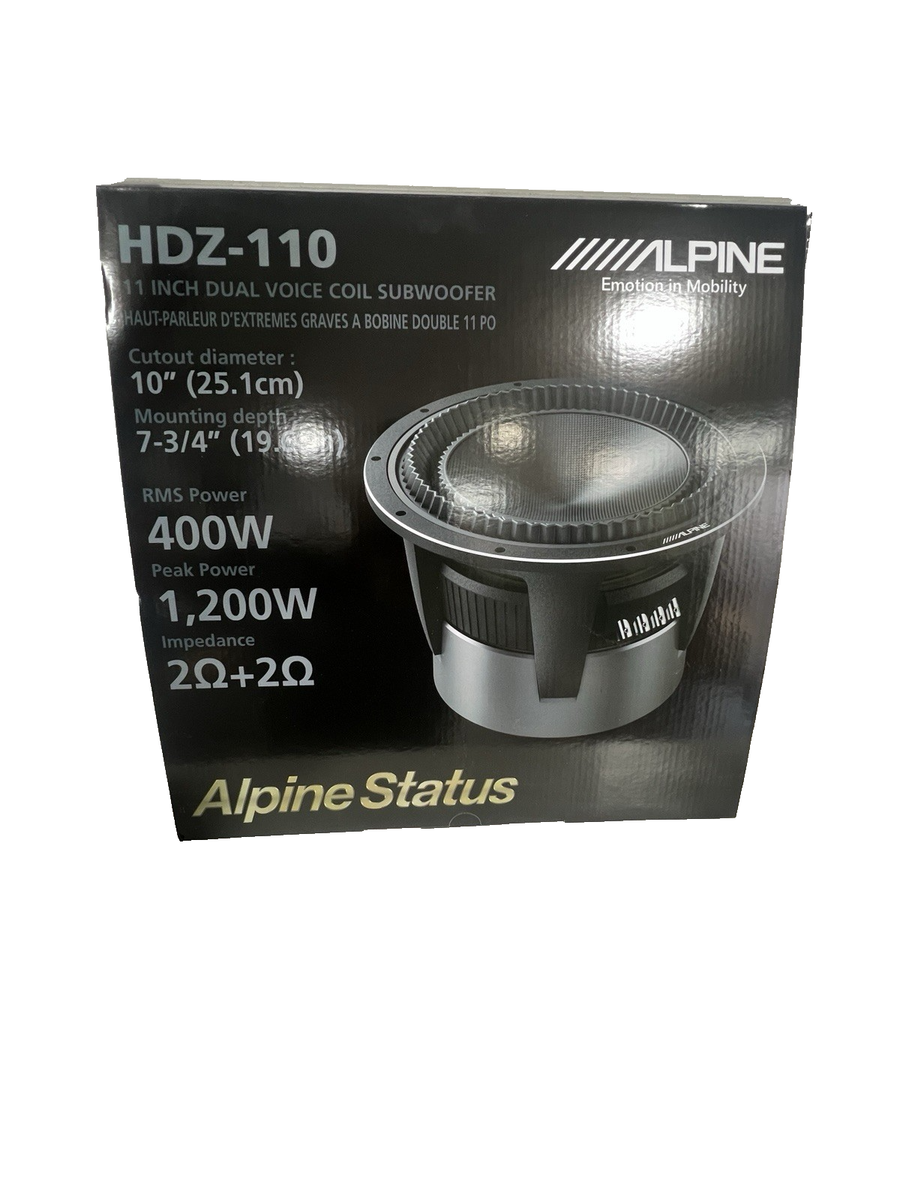 Alpine High End Subwoofer HDZ-110 11 Inch Dual 2 Ohm FREE SHIPPING