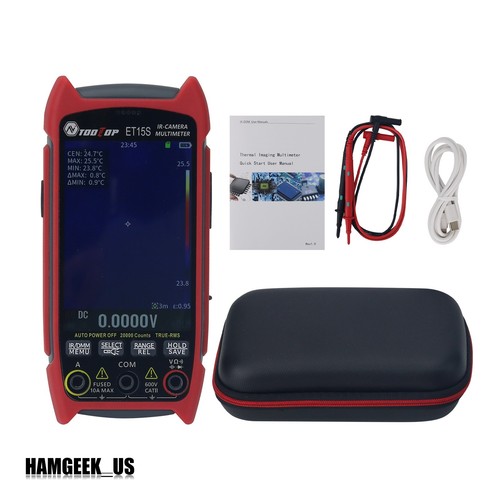 TOOLTOP ET15S Multimetro per immagini termiche industriale grado 4 1/2 cifre LCD da 3,5 pollici - Foto 3 di 8