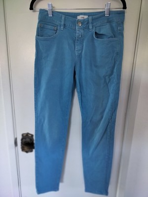 Closed Jeans Made In Italy Baker Skinny Turquoise Size 28