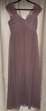 Azazie Basset Bridesmaid Dusty Rose A-Line Sweetheart Neckline Chiffon Dress
