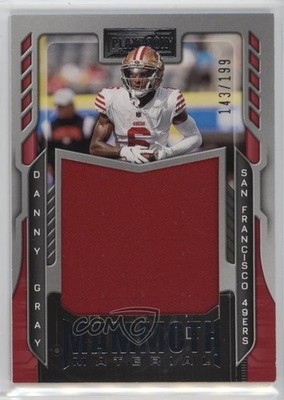2022 Panini Playbook Mammoth Material 143/199 Danny Gray #MM-36 Rookie RC p8v