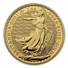 2021 Great Britain 1 oz Gold Britannia BU 5422.71 per troy oz