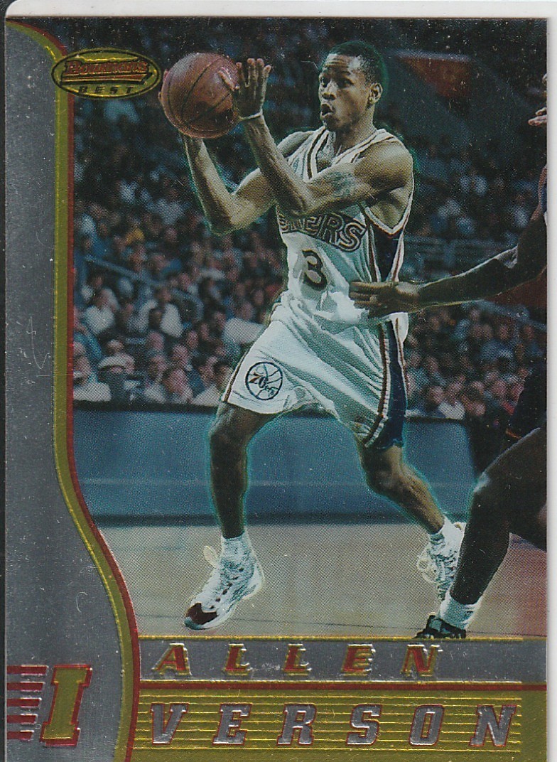 1996-97 Bowman 's Best Allen Iverson Rookie RC #R1 76ers
