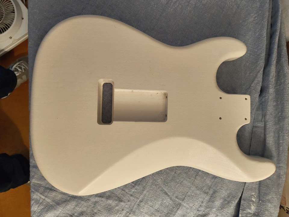 Warmoth Strat® Replacement Body 2025 - White Open Grain 4.0 Lbs - Image 2 of 4