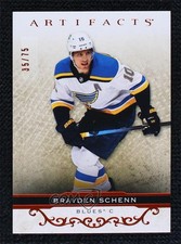 2021-22 Upper Deck Artifacts Autumn 35/75 Brayden Schenn #81 a3q
