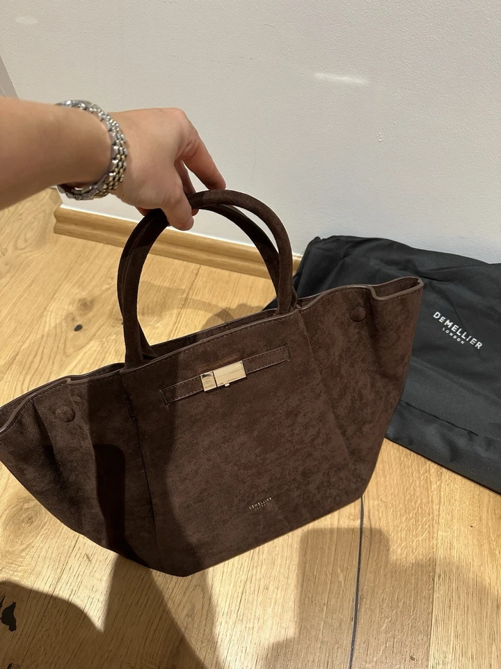 Damen Suede Tasche braun - Bild 2 von 3
