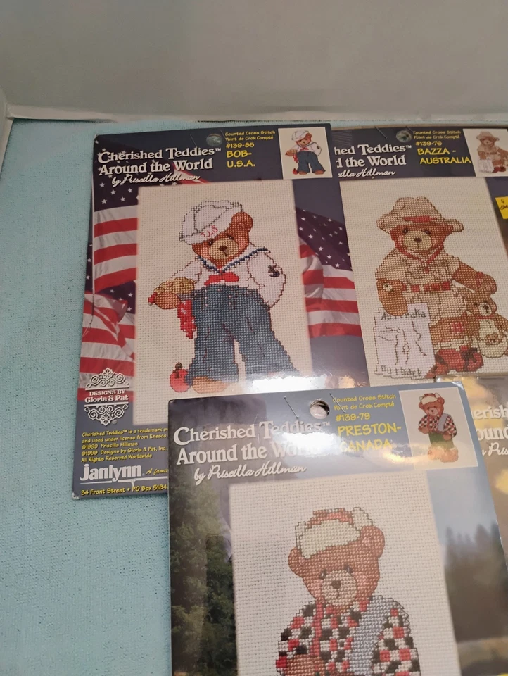 Kits de punto de cruz vintage apreciados de todo el mundo-5, nuevos en paquete Foto 2 de 4