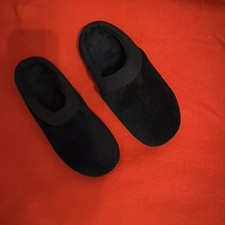 Isotoner Women's Black Microterry Clog Slippers size Us 6.5-7 CONT 37 UK 5 nice 