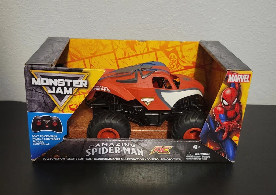 Monster Jam Marvel The Amazing 蜘蛛侠遥控怪物卡车 1: 24 比例 — 第 4/4 张图片