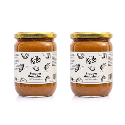 KoRo | Braunes Mandelmus 2 x 500 g
