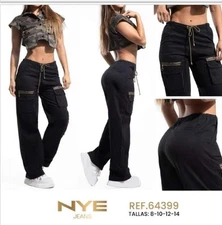 THE ORIGINAL PUSH UP COLOMBIAN SET JEANS NYE.  Size: 8(Colombian) 3-4 (USA size)