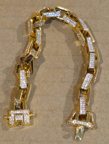 Jewellery kings Saint Morta Premium Miami Cuban Chain 28" And 7" Bracelet - Picture 12 of 12