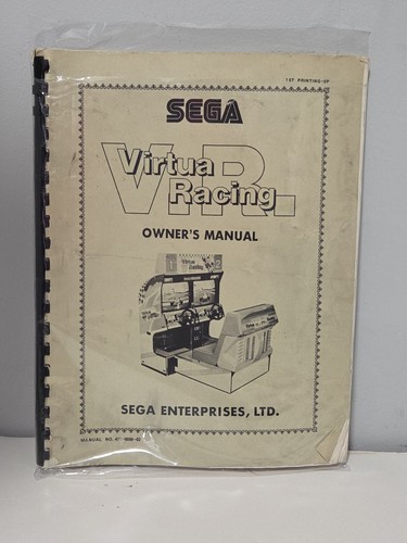 VIRTUA RACING Owner's Manual 1992 1st printing Manual No 420-6056-02