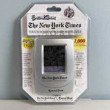 New York Times Touch Screen Crossword Puzzle Excalibur Electronic Game - New