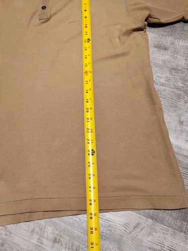 Vintage Patagonia Polo Shirt Mens Size M Light Brown Tan Organic Cotton Golf - Picture 12 of 13