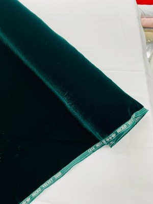 Hunter Green Micro Velvet Fabric by the Yard 45'' Wide Soft Plush Sewing Craft