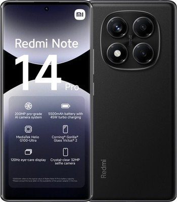 Xiaomi Redmi Note 14 Pro - 8GB/256GB - Midnight Black