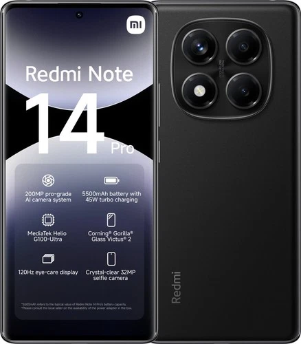 Xiaomi Redmi Note 14 Pro - 8GB/256GB - Midnight Black