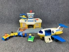 Vintage Fisher Price Little People Play Family Jetport Airport Airplane Set