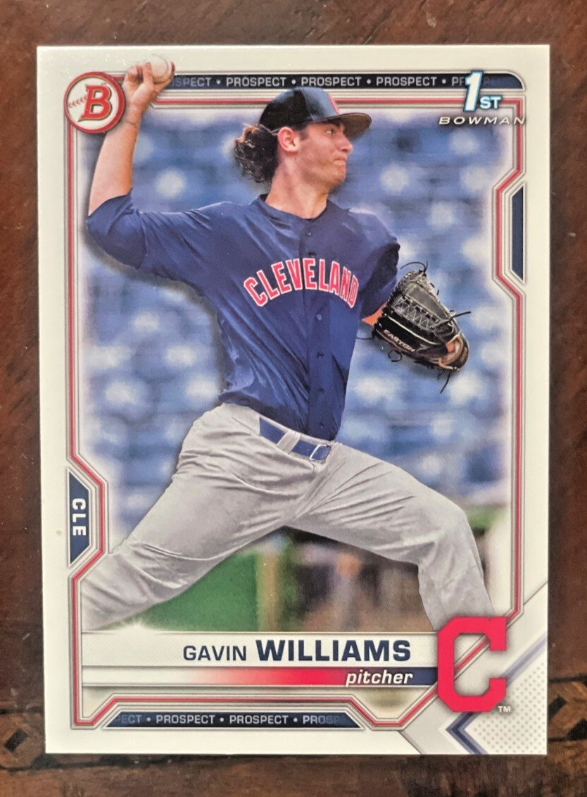 GAVIN WILLIAMS - 2021 1st Bowman Draft #BD-93   FS  QTY