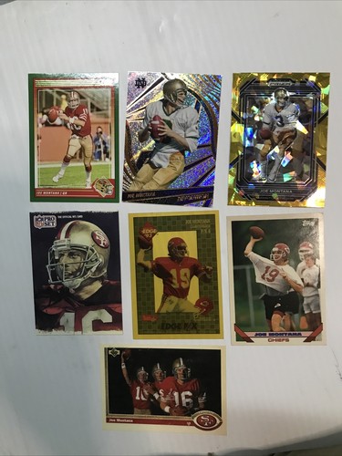 Joe Montana, San Francisco 49rs, 7 Card Lot, NM-M - 第 1/9 張圖片