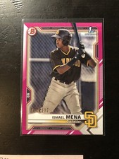 2021 Bowman Prospects Fuchsia PinK /299 Ismael Mena #BP-36 San Diego Padres PWE