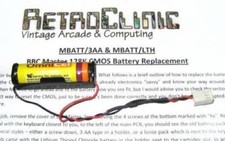 ACORN BBC MASTER 128 NEW REPLACEMENT LITHIUM LONG LIFE CMOS RTC BATTERY PACK