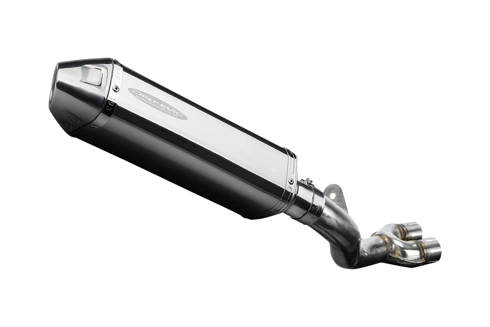 Kit silenciador de escape de acero inoxidable triovalado 13" deslizable Honda CB1000R CB1000RA 08-16 Foto 2 de 4