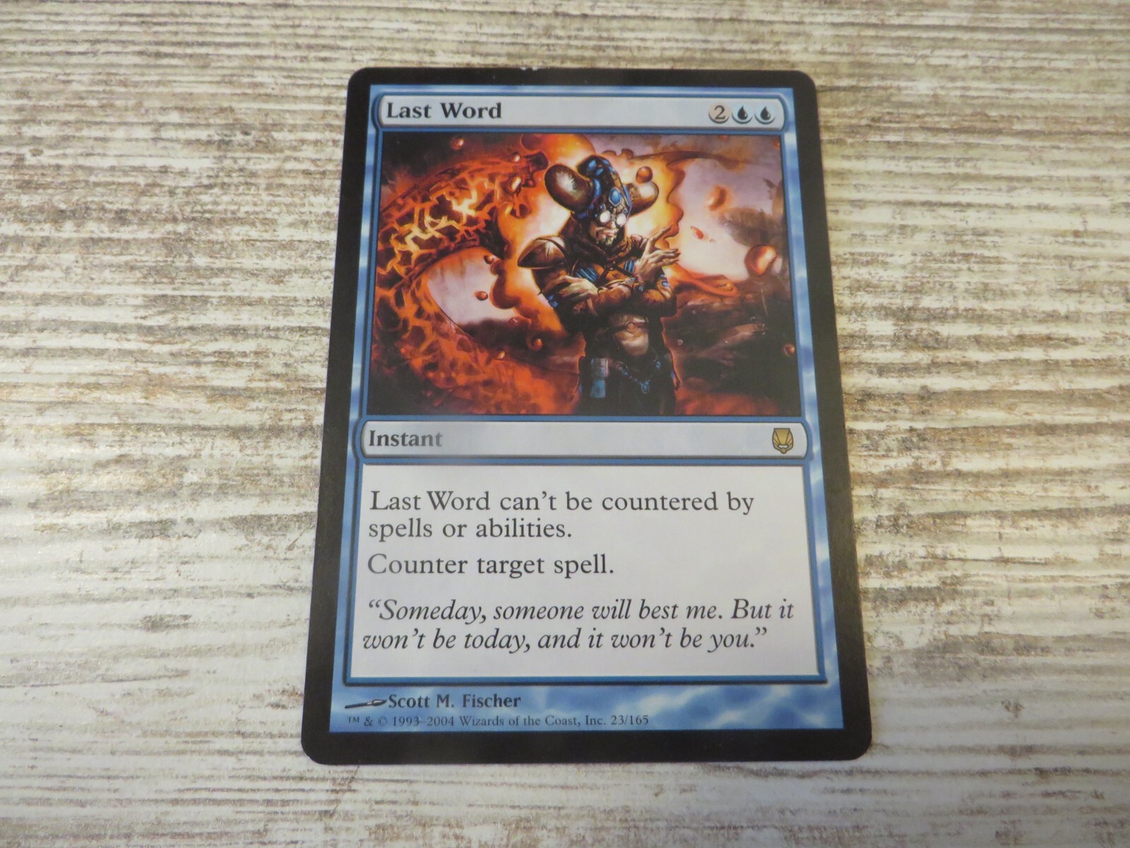 1x Last Word - Darksteel - NM/EX - English - OOP MTG