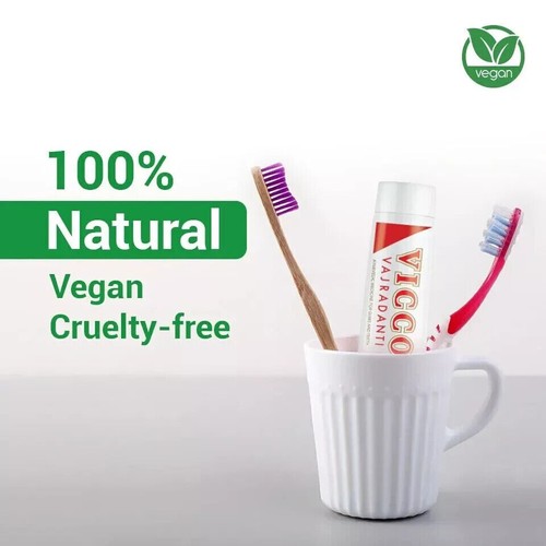 Vicco Vajradanti Ayurvedic Toothpaste 100g For Gum & Teeth Pack Of 3 Free Ship - Picture 3 of 10