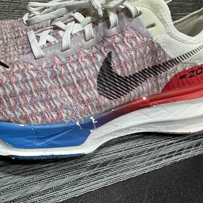 Nike ZoomX Invincible Run 3 Shoes Multicolor Lace Up FJ3889-100 Men’s Size 7.5 Nike Invincible 3 White University Red Photo Blue Black  main image 4