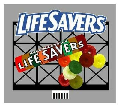 Miller Engineering ~ HO or N Scale ~ Life Savers Animated Billboard ~ 440852