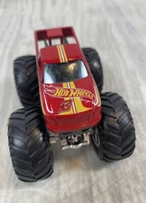Hot Wheels Red #3 Racing Monster Jam Truck Big Wheel Excellent Condition Car