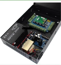 1 Door Access Control Panel Board w/ Power Supply Box Ethernet TCP/IP Door Locks