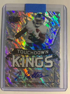 2021 Leaf Metal Draft Jaret Patterson Touchdown Kings AUTO RC #D /60 - #TK-JP1