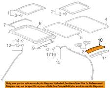 Cadillac Gm Oem 10-16 Srx Sunroof Sun Roof-sunshade Shade Cover 25964409 Cadillac Gm Oem 10-16 Srx Sunroof Sun Roof-sunshade Shade Cover 25964409