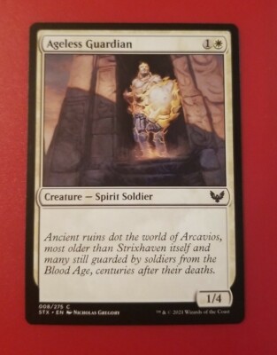 MTG Ageless Guardian Strixhaven: School of Mages 008/275 Regular Common