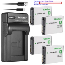 Kastar Battery Slim Charger for Sony NP-FR1 & Sony Cyber-Shot DSC-P200 Camera