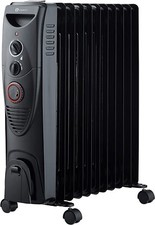 Oil Filled Radiator 2500W Portable  11Fins Electric Heater with Timer Thermostat