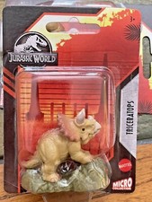 Mattel Micro Collection JURASSIC WORLD 1Triceratops New in blister pack