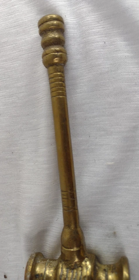 Auctioneer Hammer Solid Brass Auctioneers Gavel Hammer 15cm 228g Antique Org - Image 4 of 4