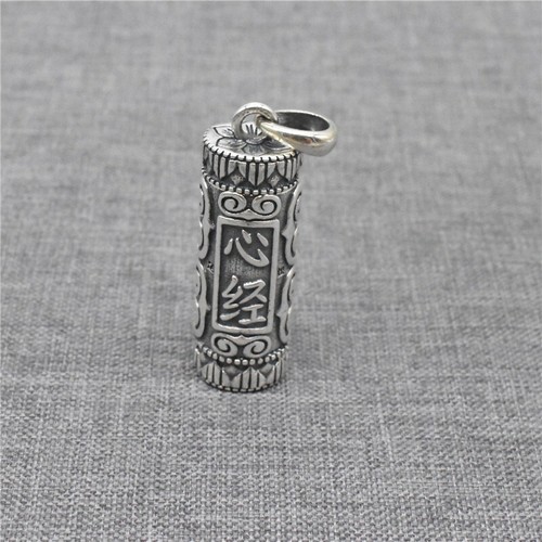Pendentif Breloque Vintage Argent 925 Safety First - S'ouvre ! Rétro Années 1935-1950 - Occasion Très Bon état