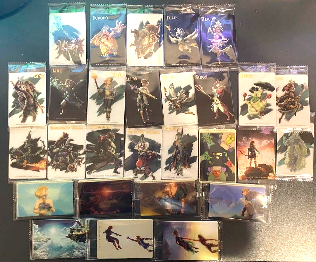 The Legend of Zelda Tears of the Kingdom Wafer Card All 28 types ...