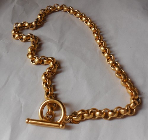 Vintage AFJ Gold Tone Rope Link 